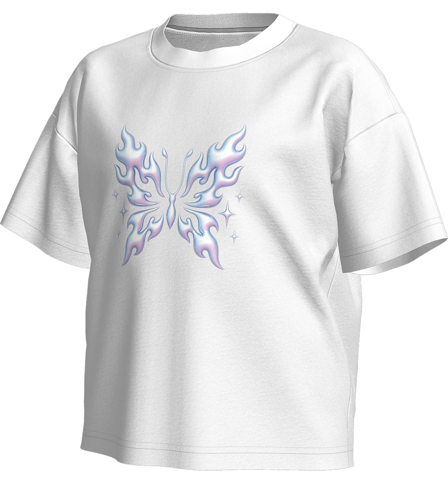 FA26 NSW TEE BUTTERFLY BOXY - WHITE